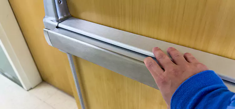Installing a Push Bar on a Door Streamwood